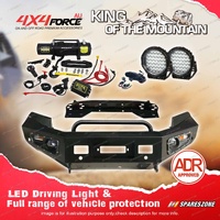 4X4FORCE Safari Shield U Loop Bumper Bullbar Lights Winch for Ford Ranger PX T7