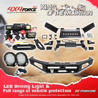4X4FORCE Ultimate Guard No Loop Bumper Bullbar Lights Winch for GWM Cannon 20-24