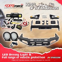 4X4FORCE Ultimate Guard No Loop Bumper Bullbar Light Winch for Nissan Navara D22