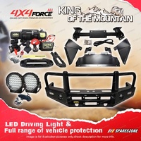 Premium Armor 3 Loop Bumper Bullbar Lights Winch for Toyota Prado 120 Series