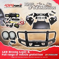 Premium Armor 3 Loop Bumper Bullbar Lights Winch for GWM Great Wall Cannon Alpha