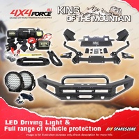 Safari Shield U Loop Bullbar Drive Light Winch for Toyota Landcruiser 200 16-21