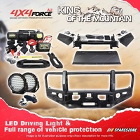 Premium Armor 3 Loop Bumper Bullbar & Lights & Winch for Mitsubishi Triton MV