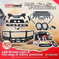 4X4FORCE Armor Bumper Bullbar LOOP Lights Winch Side Step for Ford Ranger PX T7