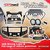 Armor Bullbar 3 Loop Guard Plate Lights Winch Side Step for Mazda BT50 11-20