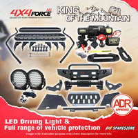 Safari Shield U Loop Bullbar Lights Side Steps Winch for Toyota Hilux Vigo 05-11