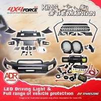 Safari Shield U Loop Bullbar Lights Side Steps Winch for Mitsubishi Triton MQ