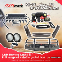 Premium Armor 3 Loop Bullbar Lights Side Step Winch for Toyota Landcruiser 80