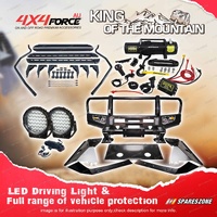 Armor 3 Loop Bullbar Lights Side Steps Winch for Toyota Landcruiser 200 07-15