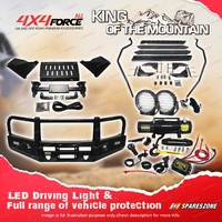 Premium Armor 3 Loop Bullbar Lights Side Steps Winch for Toyota Prado 150 10-17