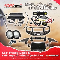 Premium Armor 3 Loop Bullbar Lights Side Steps Winch for Toyota Prado 150 19-On