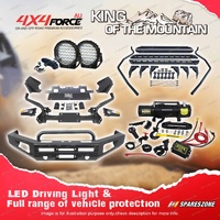 Safari Shield Bullbar Lights Side Steps Winch for Toyota Landcruiser 200 16-21