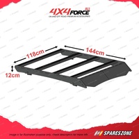 144x118x12cm AeroForce Aluminium Roof Rack Flat Platform for Toyota Hilux 06-on