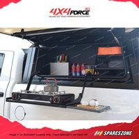 Tub Canopy Storage with Driver Side Stove Bench Unit for Pickup Truck 4WD