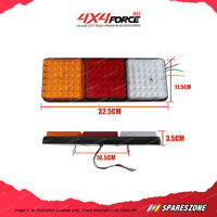 Pair 4X4FORCE 12V 108 LED Tail Lights Stop Reverse Indicator Truck Ute Trailer
