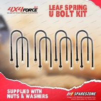 8 Pcs Front + Rear Leaf Spring U-Bolts for Toyota Landcruiser FJ HJ 45 47 80-86