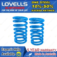 Lovells Rear Raised Heavy Duty Coil Springs for Mitsubishi Challenger PA 00-03