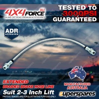 Front LH Extended Braided Brake Hose Line for Mitsubishi Triton MQ MR 2015-2023