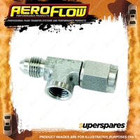 Aeroflow Stainless Steel NPT Adapter Female To Male With 1/8 Port AF140-03-SS