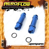 Aeroflow Carburettor Adapters Female Barry Grant / Demon -8 AN Blue