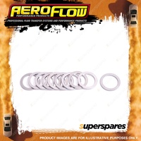 Aeroflow Bspp Aluminium Washers suit 3/8" Thread 9.52mm I.D - 10 Pack