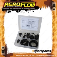 Aeroflow Buna N Rubber O-Ring Kit -3AN to -20AN contains 10 of each size