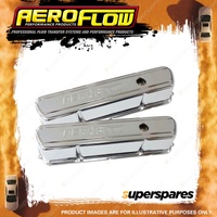 Aeroflow Chrome Steel Valve Covers for Holden Australia V8 Early AF1821-5004