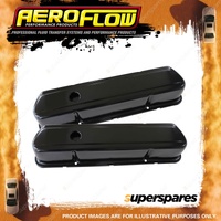 Aeroflow Black Steel Valve Covers for Holden Australia V8 Early AF1822-5054