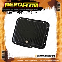 Aeroflow Black Transmission PAN for Holden Powerglide Deep PAN With Drain Plug