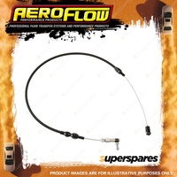 Aeroflow Brand Stainless Steel Throttle Cable - Black 24" Long 61Cm