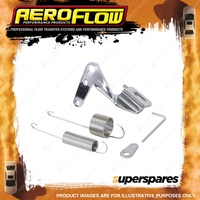 Aeroflow Throttle Cable Bracket Kit With Return Spring Chrome Af 42-1104