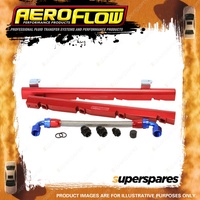 Aeroflow Brand Billet EFI Fuel Rails Red for Holden 304-355 Efi V8