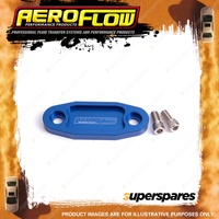 Aeroflow Billet Fuel Pump Block-Off Plate - Blue for Ford 302-351 Cleveland