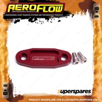 Aeroflow Billet Fuel Pump Block-Off Plate - Red for Ford 302-351 Cleveland