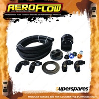 Aeroflow Billet Oil Filter Remote Mountkit Single Filter Kit -10 Hose AF64-2042