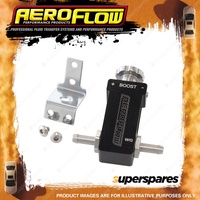 Aeroflow Brand Manual Adjustable Boost Controller Tee Black Finish