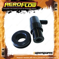 Aeroflow Billet Pcv Valve Suit 1-1/4" Holes In Cover 3/8" Male Barb AF64-2106BLK
