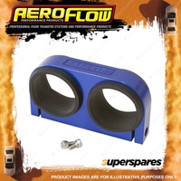 Aeroflow Dual Billet Fuel Pump Bracket Blue Suits Aeroflow/Bosch 044 Fuel Pumps