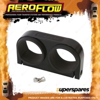 Aeroflow Dual Billet Fuel Pump Bracket Black Suits Aeroflow/Bosch 044 Fuel Pumps