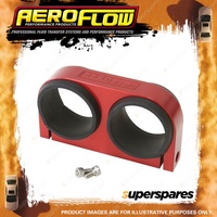 Aeroflow Dual Billet Fuel Pump Bracket Red Suits Aeroflow/Bosch 044 Fuel Pumps