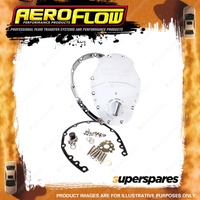 Aeroflow 2-Piece Billet Aluminium Timing Cover Chrome for SB Chev And 90 Deg V6