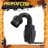 Aeroflow 150 Degree Kryptalon One Piece Full Flow Swivel Hose End Black -16 AN