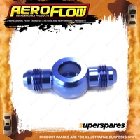Aeroflow Alloy Double Ended AN Banjo 12mm 1/2" To -6 AN Blue Finish