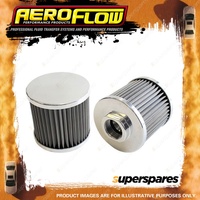 Aeroflow Stainless Steel Billet Breather With -10 AN Female Thread Polished
