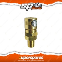 SP Tools Scorpion 1/4" Male Thread Carded Coupler - Jamec Style Fitting Brass