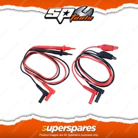 SP Tools Multimeter Dual Test Lead Set - Alligator Clip & Standard Probe