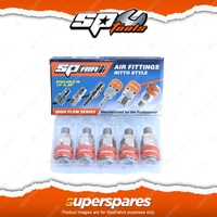 SP Tools Scorpion 5Pcs 3/8" Male Thread Coupler Box - Nitto Style Durable