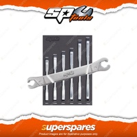 SP Tools 6Pcs Ratcheting Flare Nut Spanner Set - Metric/ AE 420 Stainless Steel