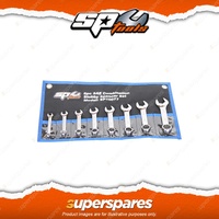 SP Tools 8Pcs Combination ROE Stubby Spanner Set - SAE Chrome Vanadium Steel
