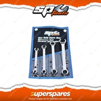 SP Tools 4Pcs Flare Nut Spanner Set - SAE Wrench Chrome Vanadium Steel Durable